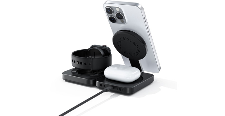 Choetech bezdrátová MagSafe 15 W nabíječka 3v1 - 8